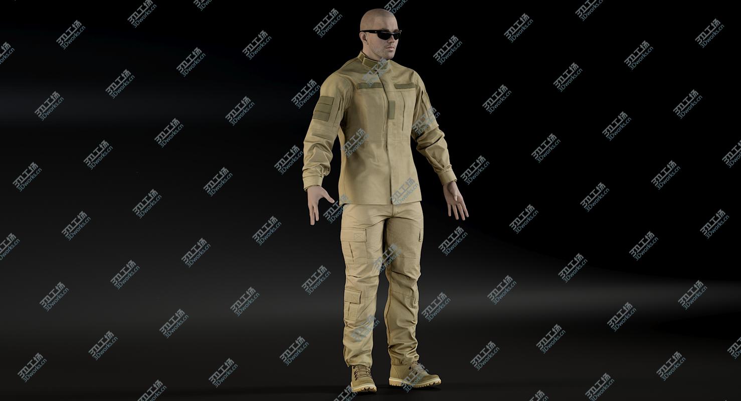 images/goods_img/202105073/3D model Soldier Uniform Desert (2 Cloth Sides)/3.jpg